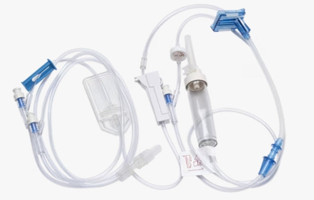 Alaris Pump Module Set, Check Valve 0.2 Micron Filter Roller, Side Clamp, (3) SmartSite Needle-Free Valve (6", 18", & 86"), 2-Piece Male Luer Lock, Not Made with DEHP, 20 Drop/L: 117in, L297cm PV, 28mL Fluid Path, Sterile, 20/cs (Continental US Only) (Drop Ship Requires Pre-Approval)