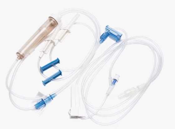 Alaris Pump Module Set, Non-Vented, 180 Micron Filter Roller, (2) Slide Clamps, (1) SmartSite  Needle-Free Valve 65" (Below Pumping Segment) from 2-Piece Male Luer Lock, Not Made with DEHP, 15 drop/L, 121", 308 cm PV, Sterile, 10/cs (Continental US Only) (Drop Ship Requires Pre-Approval)