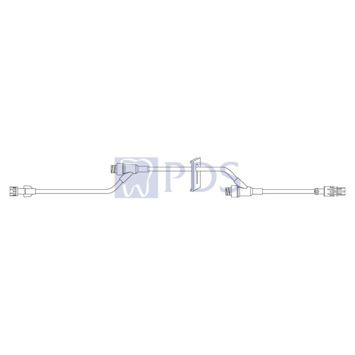 Extension Set, (2) NAC-Y Needle-Free Valves, Slide Clamp, Standard Bore, 36", 50/cs (Continental US Only) (Drop Ship Requires Pre-Approval)