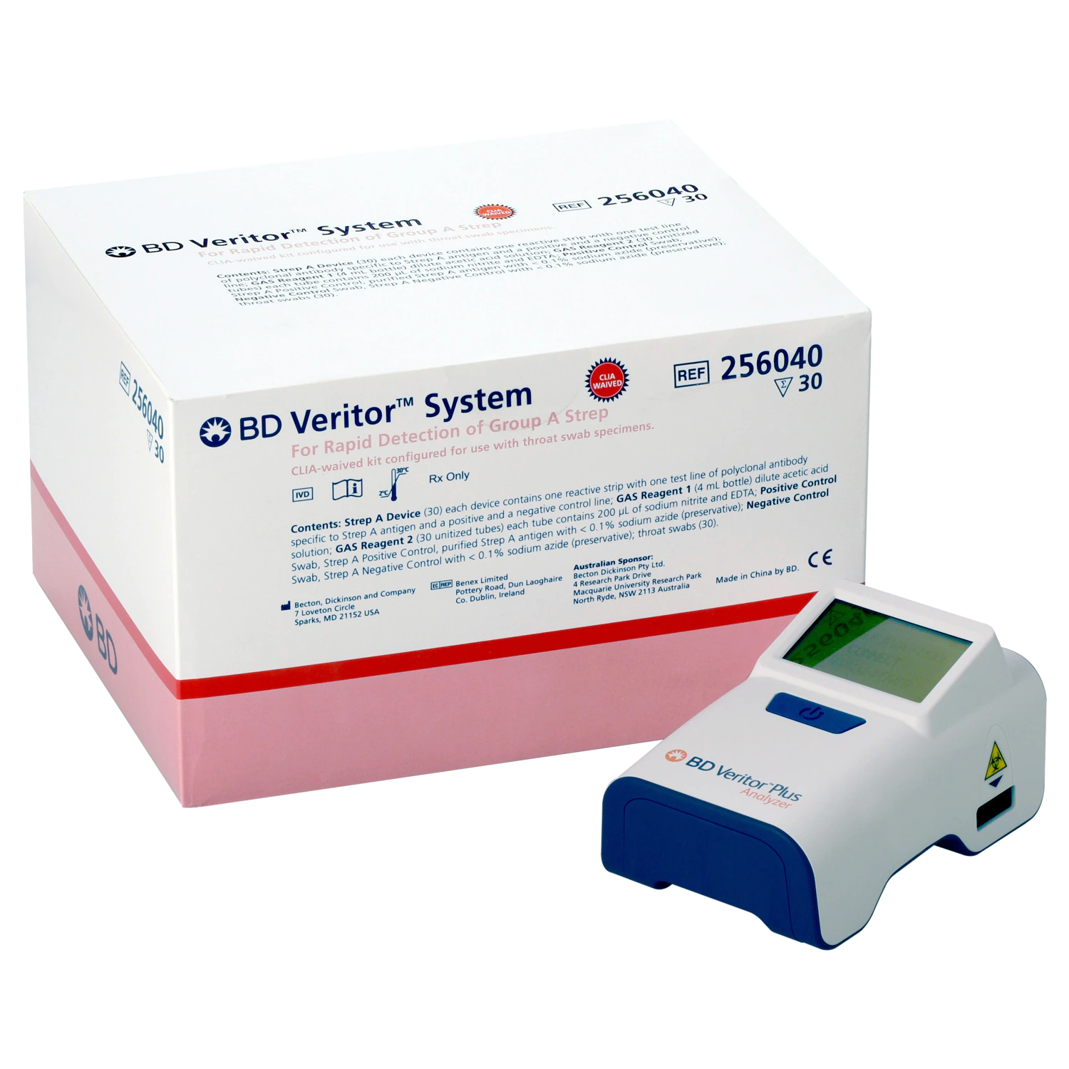 Strep A Test Kit, CLIA Waived, 30 tests/kit, 1 kit/ea (12/cs, 20 cs/plt) (Short-Dated, Minimum Expiry Lead is 60 days; Non-returnable; Non-refundable) (Continental US Only) (Drop Ship Requires Pre-Approval)