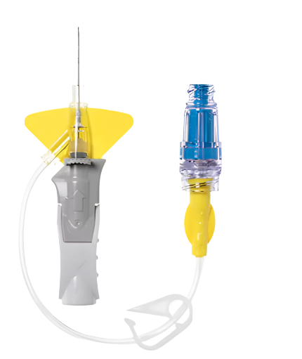 Closed IV Catheter System, Single Port with MaxZero Needle-Free Connector, 24G x 0.75", Yellow, 20/pk, 4 pk/cs (Continental US Only) (Drop Ship Requires Pre-Approval)