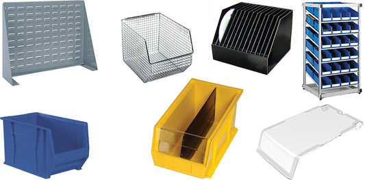 Bins, Stack and Hang, Ivory, 16" x 11" x 8", 4/ctn (DROP SHIP ONLY)