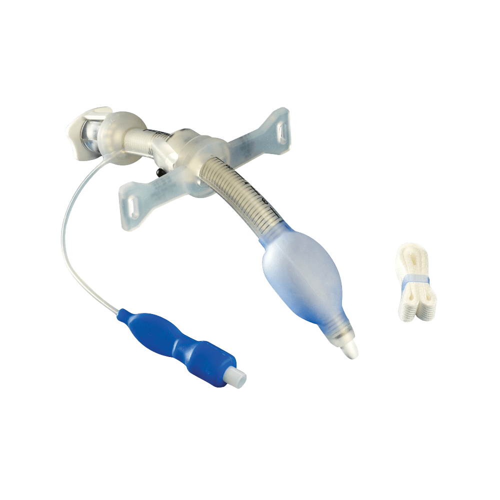 Trach Tube, Adult, Adjustable Neck Flange, Hyperflex, 9.0 mm ID x 12.9 mm OD x 140mm L (US Only) (Item on Manufacturer Backorder - Inventory Limited when Available)