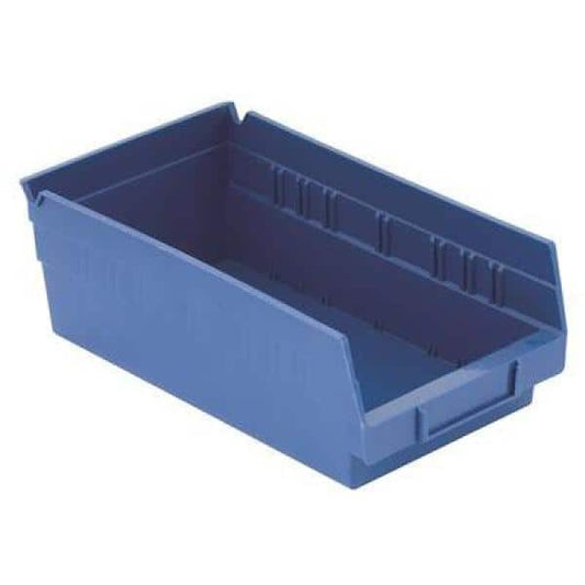 Shelf Bin, 11 5/8" x 8 3/8" x 4", Blue, 20/ctn (DROP SHIP ONLY)