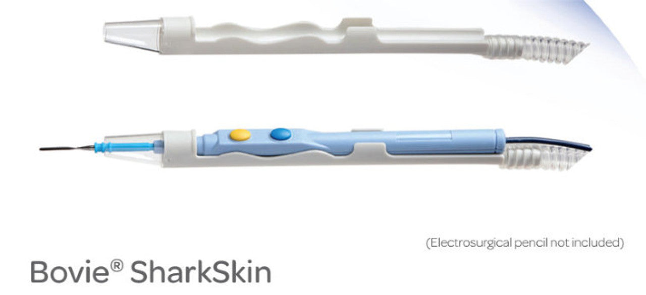SharkSkin Electrosurgery Pencil Adapter w/ 3/8"x10' Tubing, Sterile, 20/bx