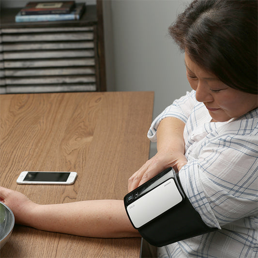 Blood Pressure Monitor, Upper Arm, Bluetooth, One-Touch Use, Unlimited Users in Connect App, Easy-Wrap ComFit Cuff 9"-17", AAA Batteries Included 10/cs