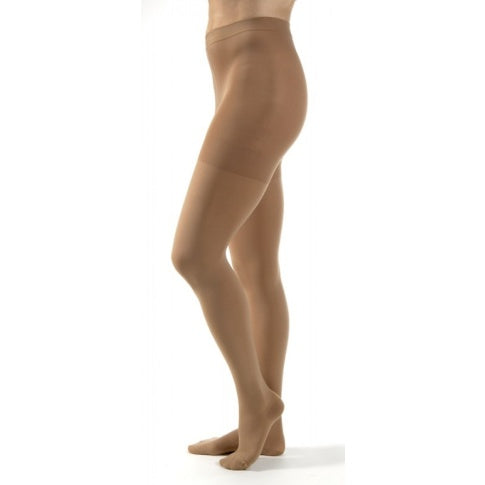 Compression Pantyhose, Waist High, 30-40mmhg, Closed Toe, Small, Beige (Continental US Only)