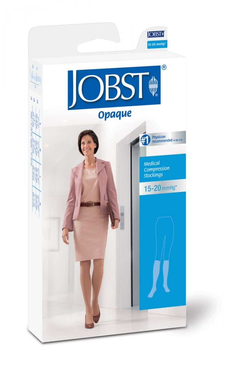 Compression Hose, Knee High, 15-20 mmHG, Open Toe, Classic Black, X-Large (Continental US Only)