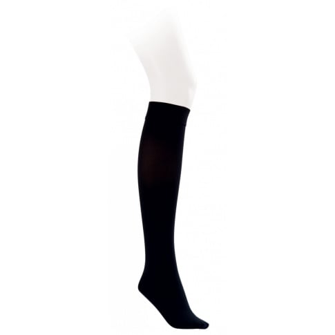 Compression Hose, Knee High, 15-20 mmHG, Closed Toe, Petite, Classic Black, Small (Continental US Only)