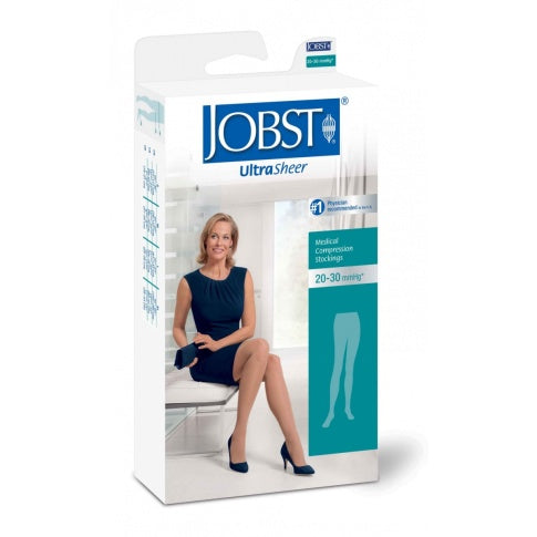 Compression Stocking, Waist High, 20-30 mmHG, Closed Toe, Anthracite, Large (Continental US Only)
