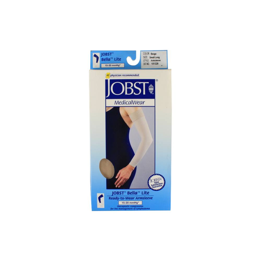 Armsleeve with Silicone Band, 15-20 mmHG, Beige, Large, Long (Continental US Only)