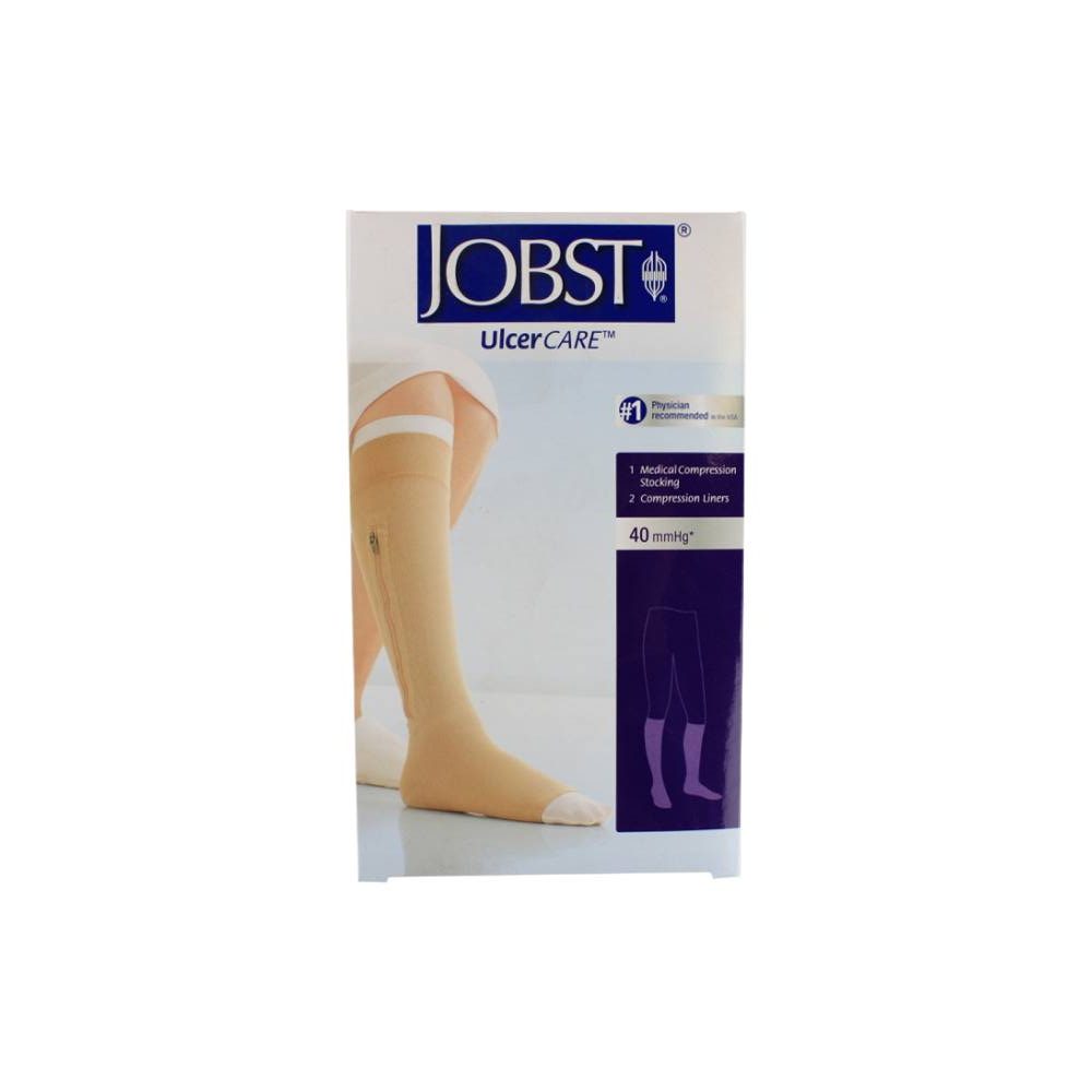 UlcerCARE 2-Part System with Liner, Right Zipper, Knee-High, Beige, Medium, 1/bx (Continental US Only)