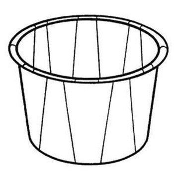 Cup, Plastic, Translucent, Ribbed, 3.5oz, 25/sleeve, 100sleeves/cs (DROP SHIP ONLY) ($1250 Minimum Order Mix & Match with Prepaid Freight to Remain at $1250) (Freight Added to Any Order Outside of Bunzl's Delivery Area)