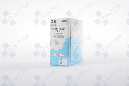 Suture, Taper Point, Size 3-0, 5-18", Black Braided, Needle SH, _ Circle, Single Strand Delivery, Control Release, 2 dz/bx (Continental US Only) (To Be DISCONTINUED)