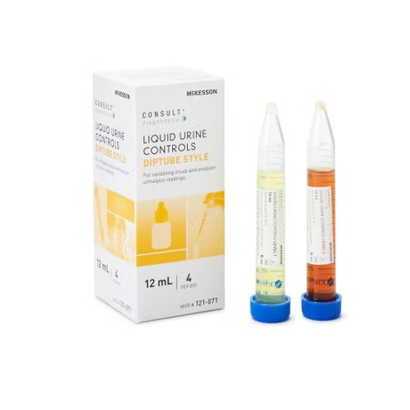 Urine Chemistry Control Set McKesson Consult™ Analyte Testing Positive Level / Negative Level 2 X 12 mL 4/bx(121-071)