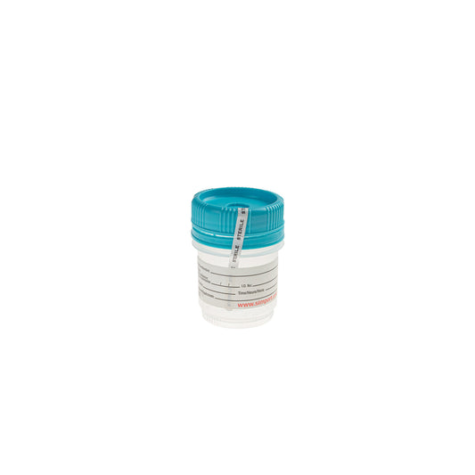 Urine Container, 90mL, Tamper Evident, Sterile, 400/cs