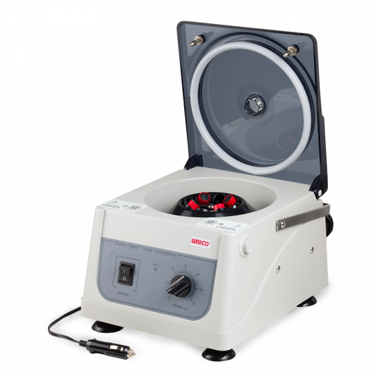 Porta-Spin Centrifuge, Portable, 12 VDC, Fixed Speed 3,700 RPM, 30 min. Timer, 8 Place Rotor, 8 x 10mL Capacity (US Only) (DROP SHIP ONLY)