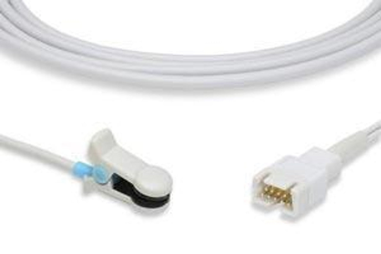 Short SpO2 Sensor, Adult Ear Clip, Gray, BCI, 3.5ft, 4mm Diameter, TPU Jacket, Male 9-Pin D-Sub Connector, FDA, CE, ISO 80601-2-61:2011, ISO10993-1, 5, 10:2003E, TUV, RoHS Compliant, Smith Medical to BCI Compatible (DROP SHIP ONLY) (Freight Terms are Prepaid & Added to Invoice - Contact Vendor for Specifics)