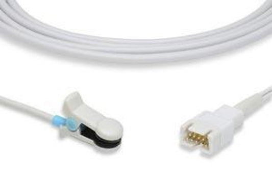 Short SpO2 Sensor, Adult Ear Clip, Gray, BCI, 3.5ft, 4mm Diameter, TPU Jacket, Male 9-Pin D-Sub Connector, FDA, CE, ISO 80601-2-61:2011, ISO10993-1, 5, 10:2003E, TUV, RoHS Compliant, Smith Medical to BCI Compatible (DROP SHIP ONLY) (Freight Terms are Prepaid & Added to Invoice - Contact Vendor for Specifics)