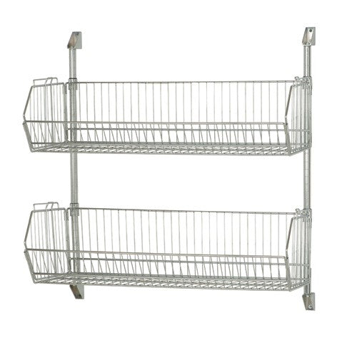 Cantilever, 36" x 34", Chrome, with (2) 1436BC Baskets (DROP SHIP ONLY)