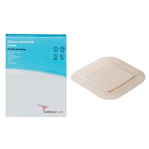 Silicone Bordered Foam Dressing, 6" x 8", 5/bx, 5 bx/cs (Continental US Only) (Item on Manufacturer Backorder - Inventory Limited when Available)