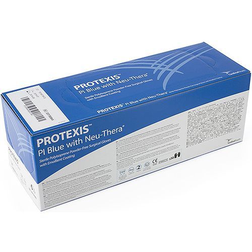 Glove, Surgical, Powder-Free (PF), Latex-Free (LF), Polyisoprene, Blue, Size 8.0, 50 pr/bx, 4 bx/cs (Continental US Only)