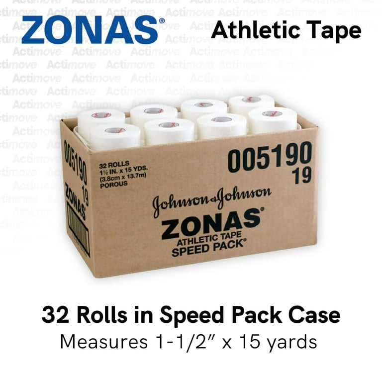 Actimove Zonas Athletic Tape, Speed Pack, 1_" x 15 yds, 32/cs (Continental US Only)