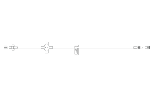 Extension Set, Smallbore, Fixed Male Luer Lock, 30" Length, 2 ml Fluid Path, Not Made with DEHP, Sterile, 72/cs (Continental US Only) (Drop Ship Requires Pre-Approval)