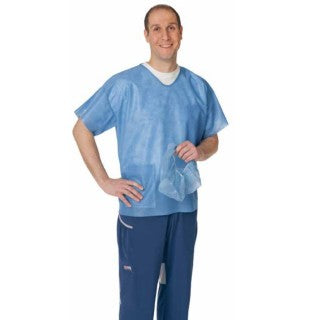 Scrub Pants, Elastic Waist, SMS Material, Blue, Medium, 60/cs (Continental US Only)