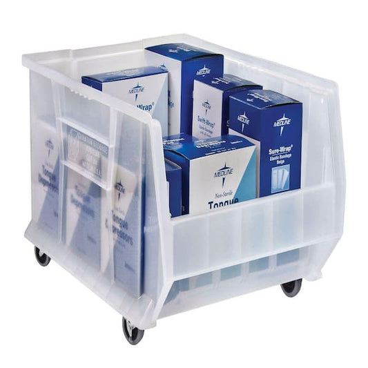 Container, 23 7/8" x 16.5" x 11", Mobile, Clear, 1/ctn (DROP SHIP ONLY)