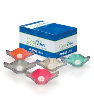 Nasal Mask, Adult, Unscented, Grey, Single-Use, Disposable, 12/pk
