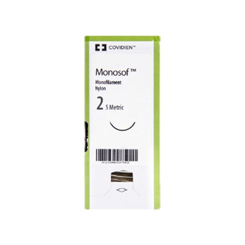 Suture, Reverse Cutting, Size 2, Black, 18", Needle GS-18, 3/8 Circle, 2 dz/bx (Continental US Only)
