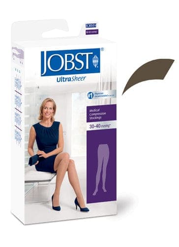 Compression Stocking, Waist High, 30-40 mmHG, Closed Toe, Espresso, X-Large (Continental US Only)
