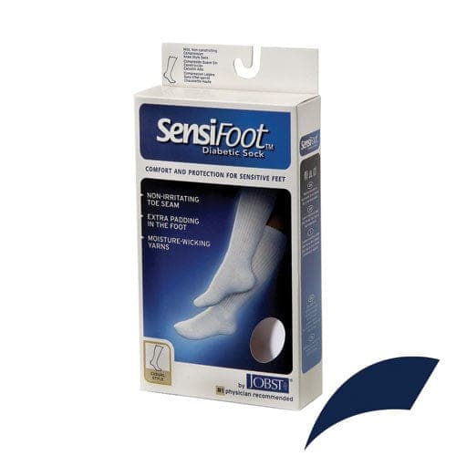 Diabetic Sock, Knee High, Closed Toe, Navy, Medium (Continental US Only)