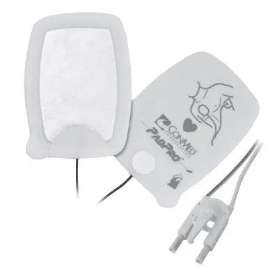 Electrode, Adult, Radiotransparent Pads, 6" x 4.25", 48" Leadwire, 1 pair/pouch, 10 pouches/cs