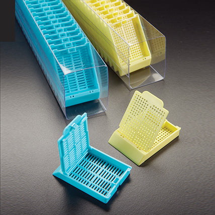Histosette II Cassettes in Quickload Sleeves, Tissue, Grey, (cassettes and lids packaged separately), 750/cs