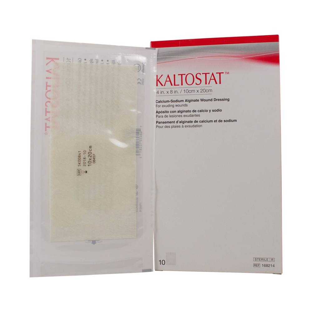 Calcium Alginate Dressing, Rectangle, 4" x 8", Sterile, 10/bx (Continental US Only)