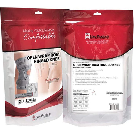 Swede-O Thermal Open Wrap Single Pivot Hinged Knee, X-Large (old #73555)