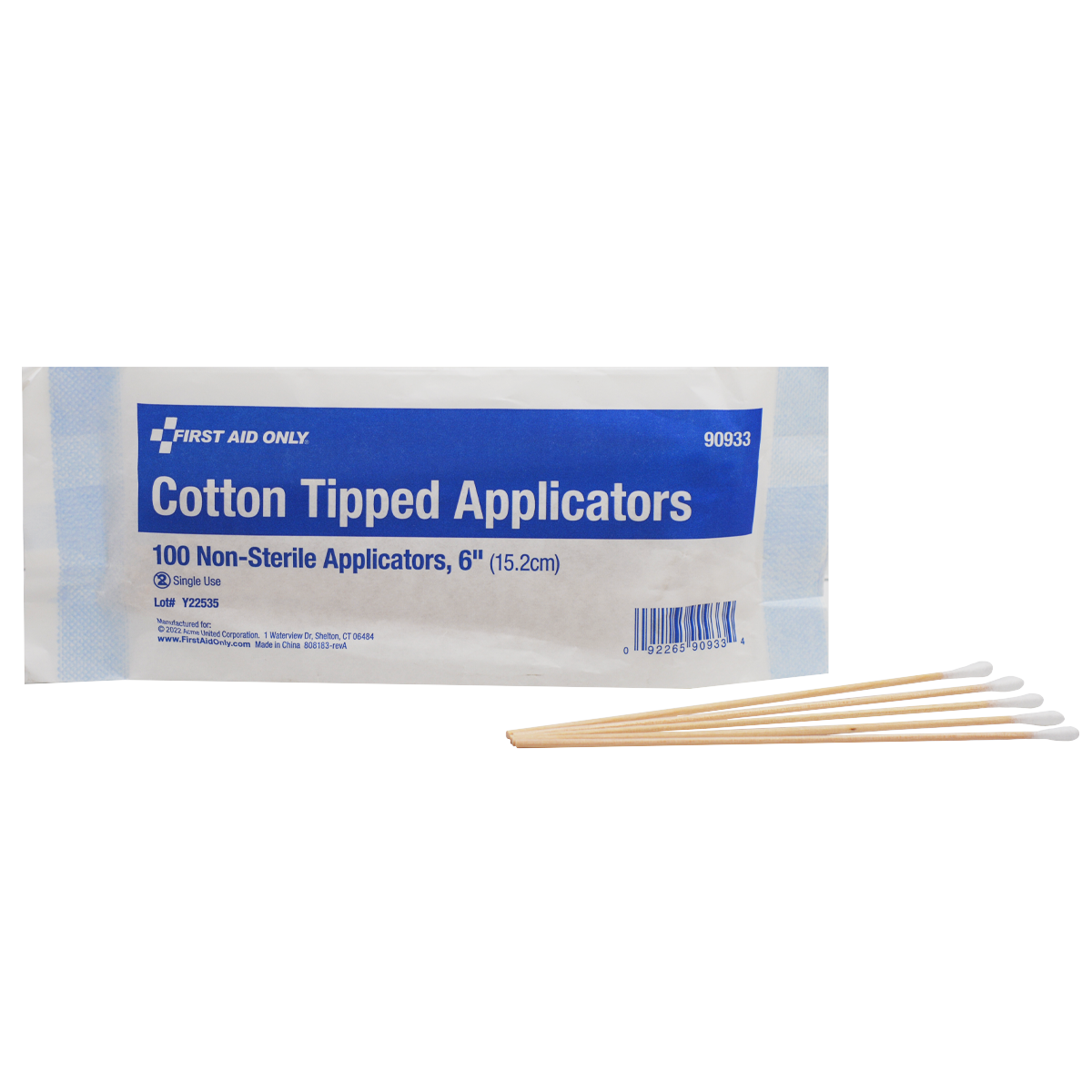 Cotton Tipped Applicators, Non-Sterile, 6", Wood Shaft, 100/bg  (DROP SHIP ONLY - $150 Minimum Order)
