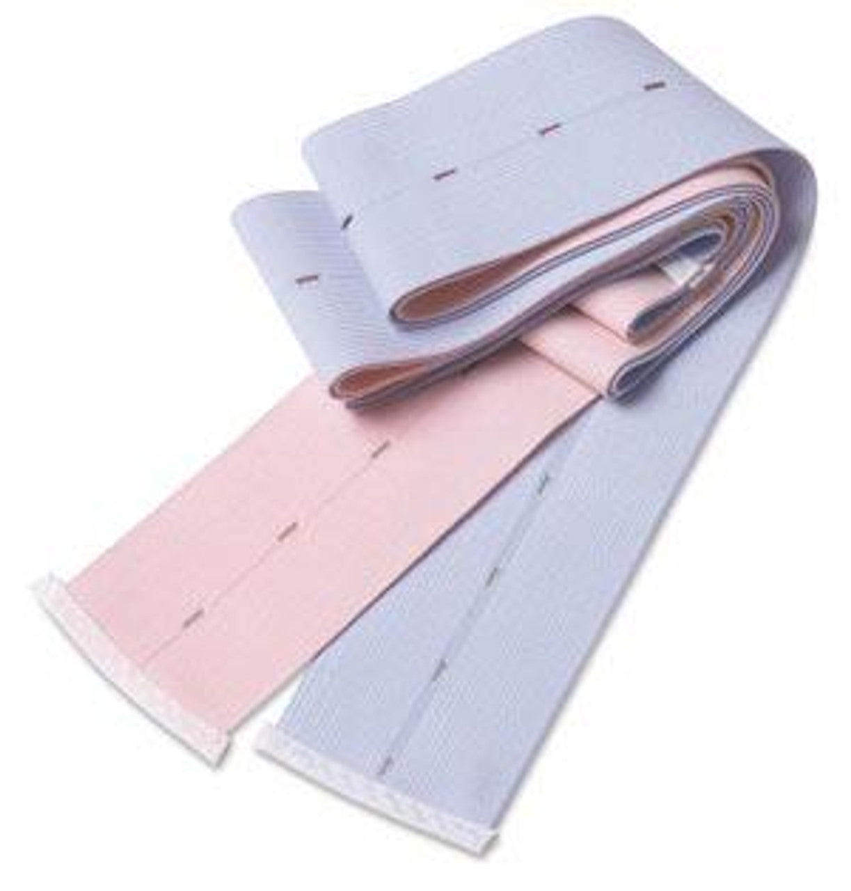 Abdominal Belt with Bobbins, Buttonhole Style, 2.375" x 48", Pink and Blue, 2/po, 1 po/pk, 50 pk/cs (Continental US Only)