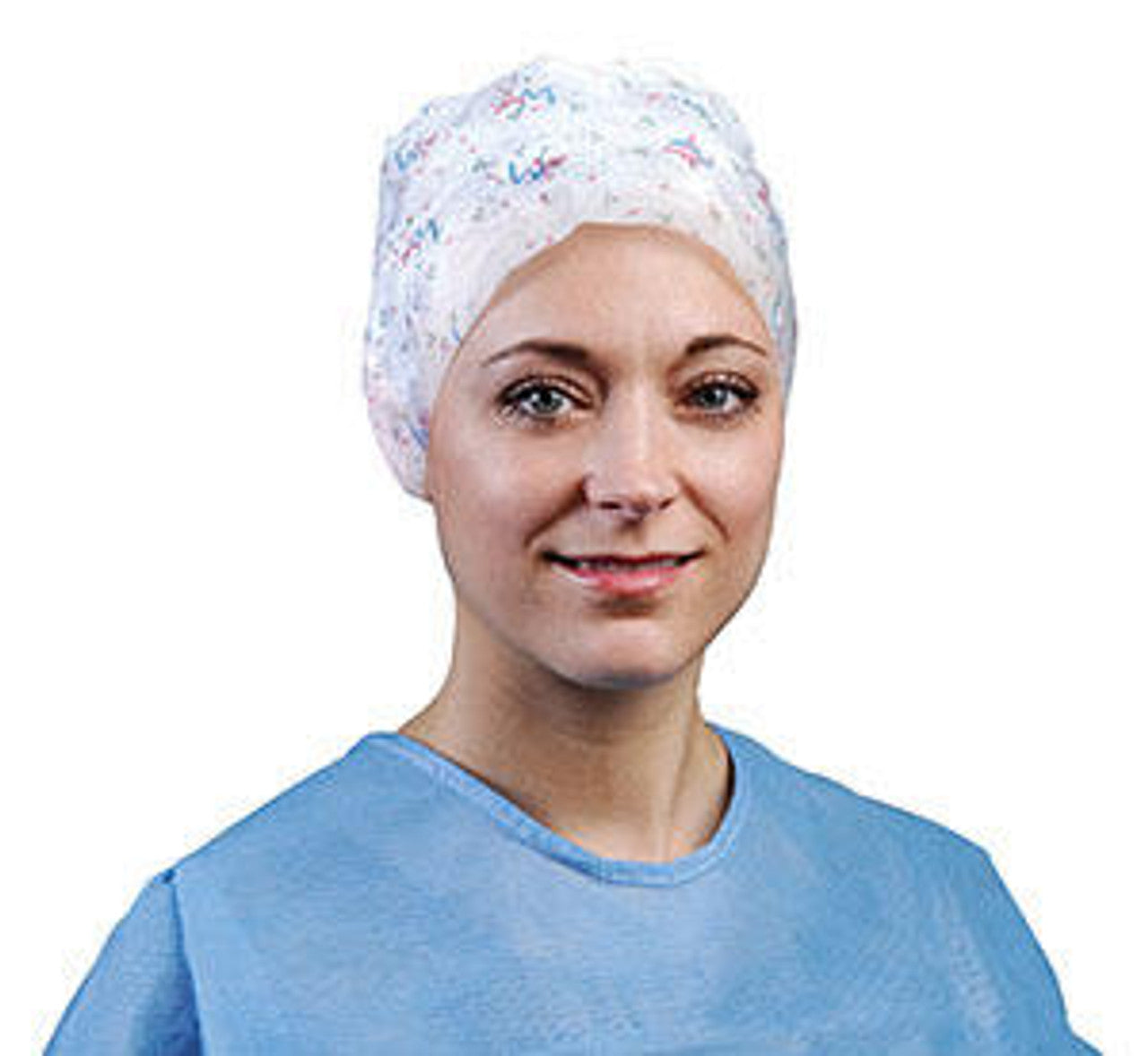 Premium Bouffant Cap, Large, 24, Printed, 75/bx, 10 bx/cs (Continental US Only)