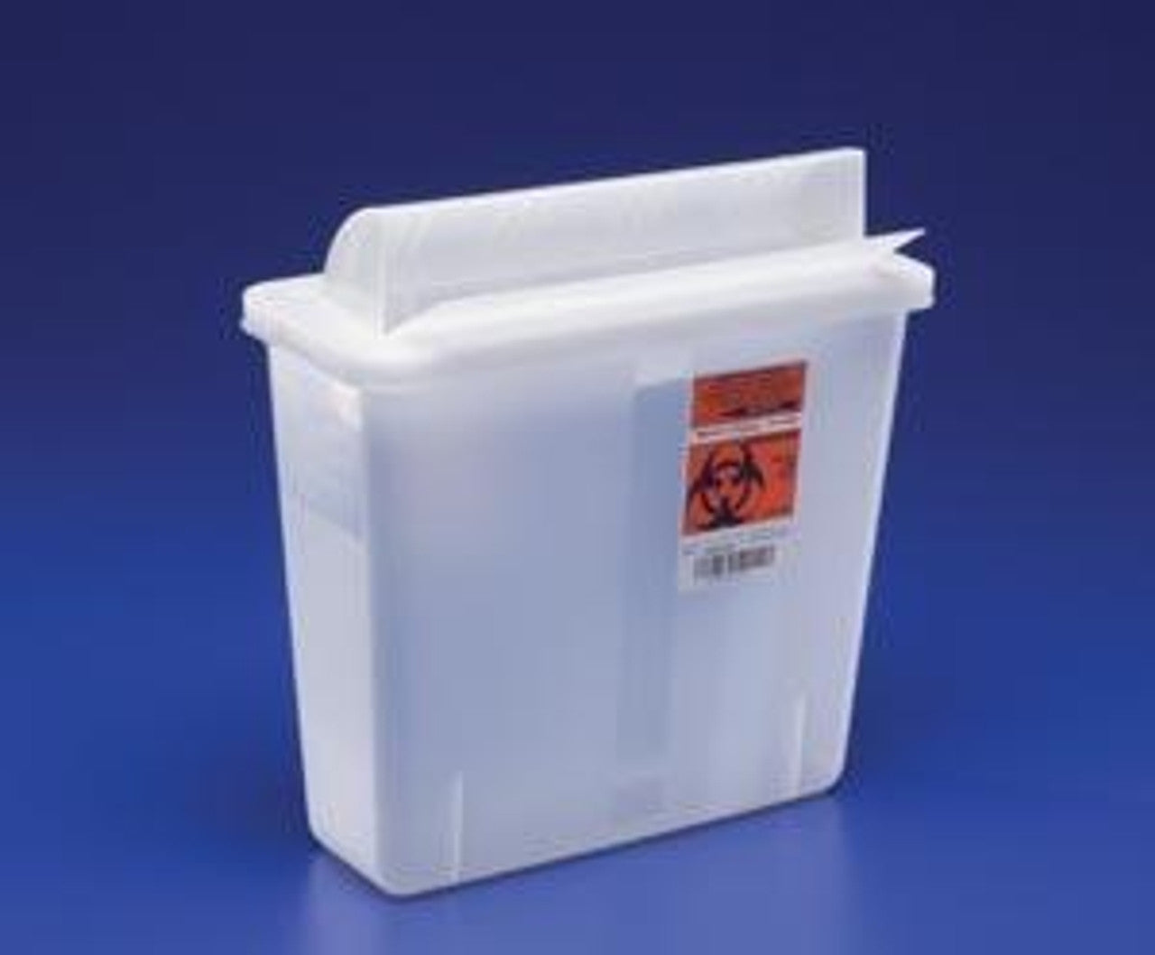 Sharps Container, Always-Open Lid, 12 Qt, Clear, 16_"H x 6"D x 13_"W, 10/cs (18 cs/plt) (Continental US Only)