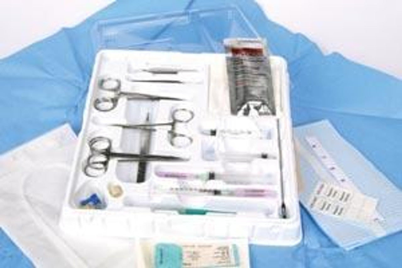 Umbilical Vessel Catheter Insertion Tray, No Catheter, Fine Tip Forceps, 5/cs (Continental US Only) (Item on Manufacturer Backorder  Inventory Limited when Available)