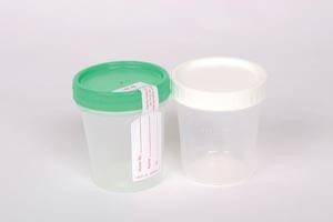 Polypropylene Specimen Container with Click Seal, Screw Cap, and OR Peel Pouch, Individually Wrapped, 4 oz, 100/cs (Continental US Only)