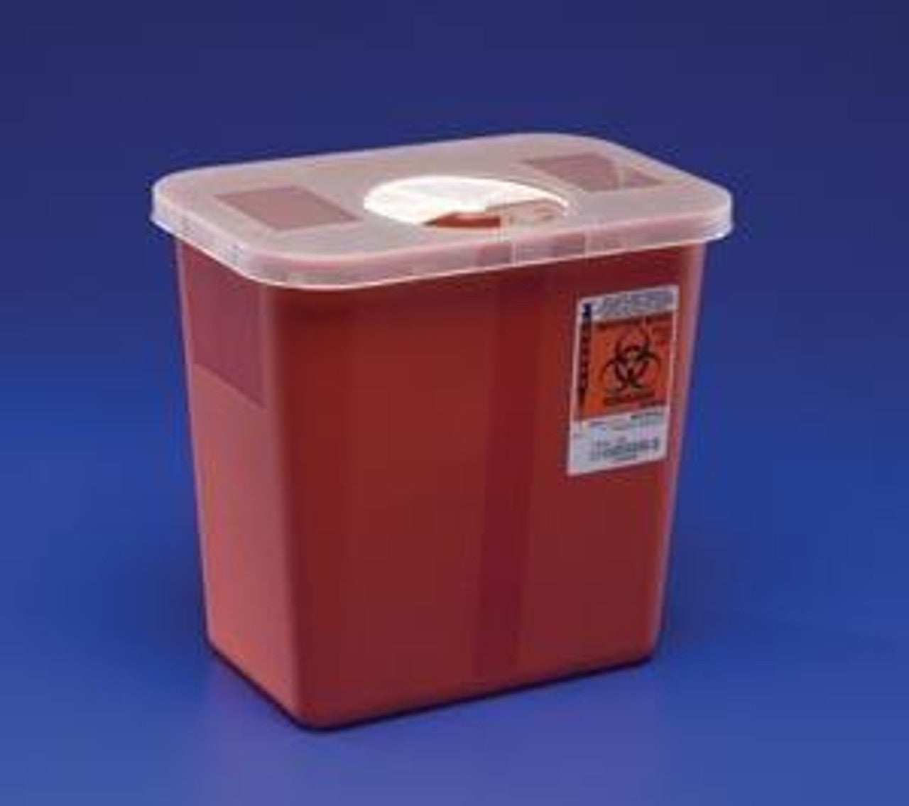 Sharps Container, 5 Qt, Red, Counter-Balanced Lid, 11"H x 4_"D x 10_"W, 20/cs (Continental US Only)