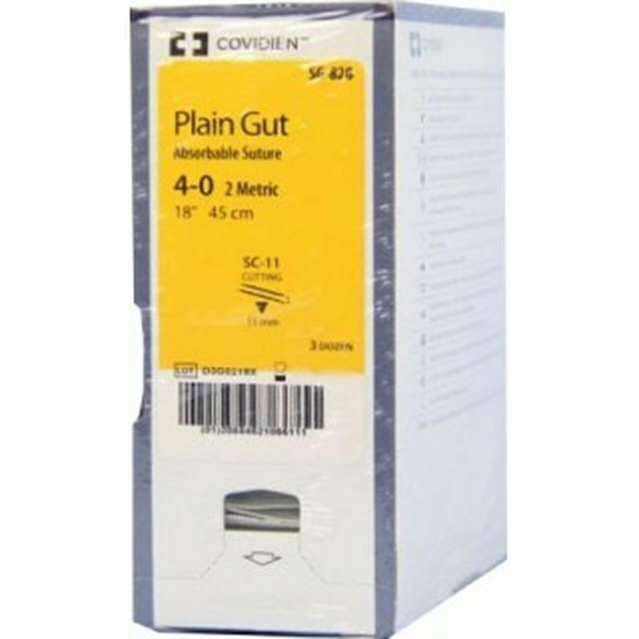 Suture, Straight Cutting, Size 4-0, 18", Needle SC-11, Straight, 3 dz/bx (Continental US Only)
