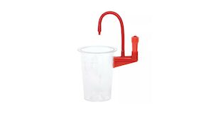 Medi-Vac Semi-Rigid Polycarbonate Suction Canister with DISS, 1000 cc, 1/cs (Made to Order; Manufacturer Est. 4Wk Leadtime) (Continental US Only)