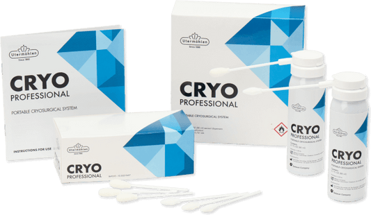 Cryo Professional Universal Kit, Includes: (2) 80mL Cryogen Canisters & (30) 2mm + (30) 5mm Applicators (RX) (US Only) (Item is considered HAZMAT and cannot ship via Air or to AK, GU, HI, MP, PR, VI) 