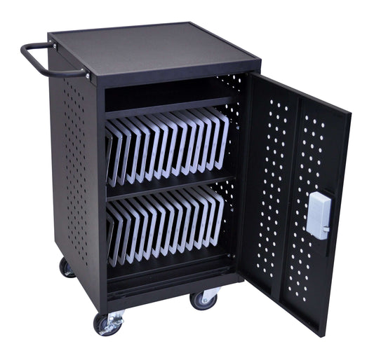 30 Tablet/Chromebook Charging Cart, 27 W x 14.75 D x 30 H (DROP SHIP ONLY)