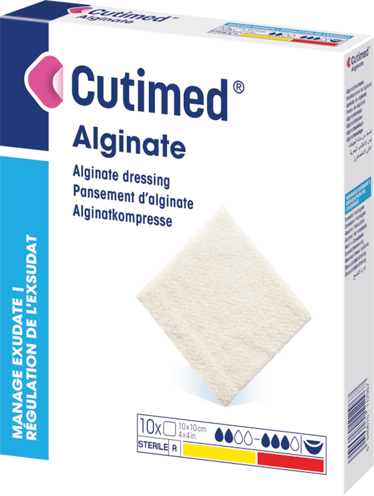 Cutimed Alginate Dressing, 2" x 2", Sterile, 10/bx